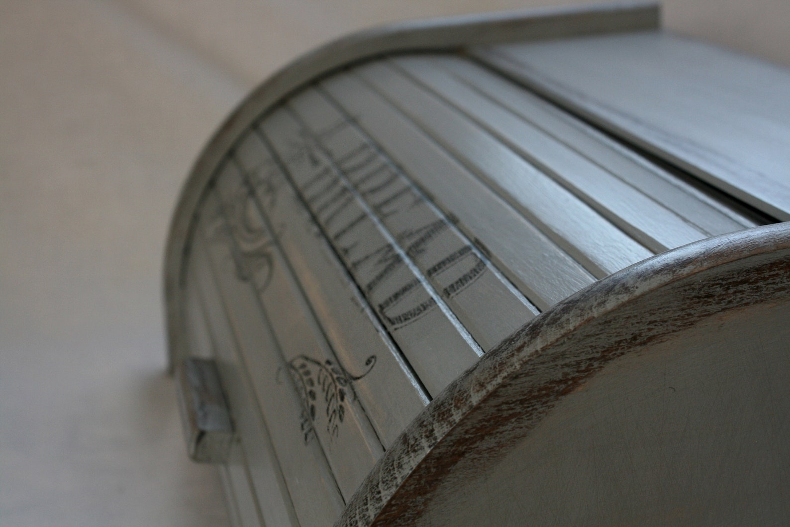 Grey BREAD BOX Grey Bread Bin Vintage Bread Box BREAD Bin Etsy