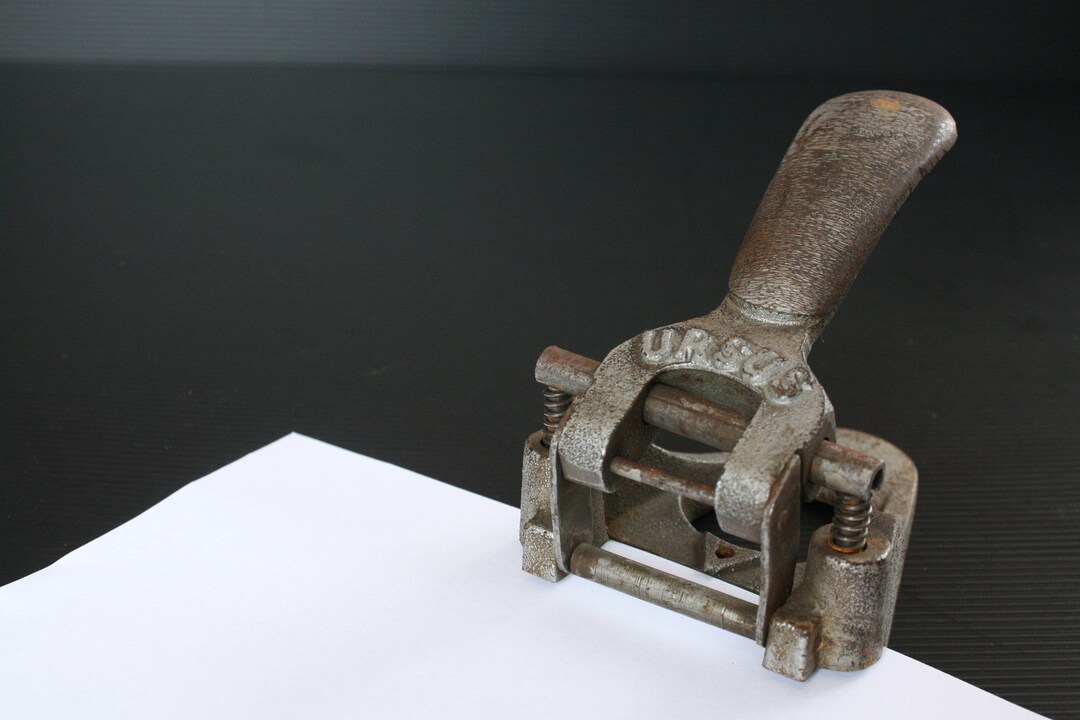 Vintage Paper Punch Industrial Hole Punch Vintage Hole Etsy
