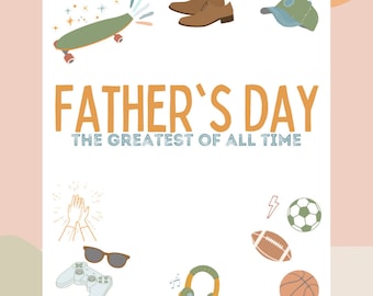 Father's Day Activity, Father's Day Craft, Father's Day, Father's Day Printable, Father's Day coloring book, Father's Day Gift