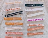 Halloween Pennant Flags, Halloween Pennant, Halloween Costume Accessory, Halloween Tags, Halloween Stationery, Halloween Prints