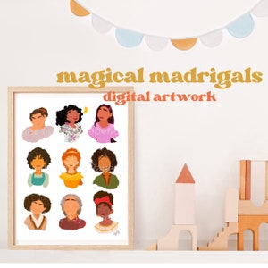 Magical Madrigals Print, Encanto Print, Encanto Artwork, Encanto Decor, Encanto