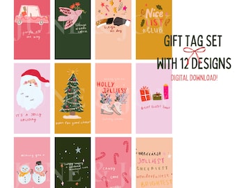Christmas Gift Tag Digital Download