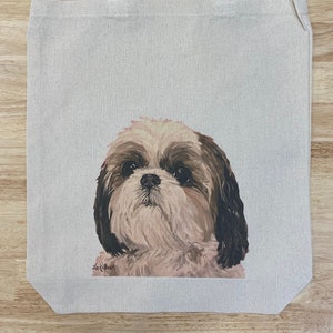 CLEARANCE TOTE BAGS - Dog Tote Bag, Shihtzu Gift Bag, Shitzu Gift