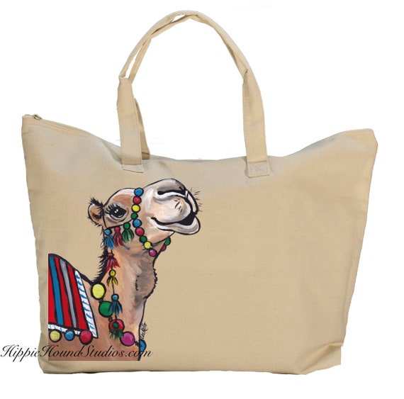 camel tote bag