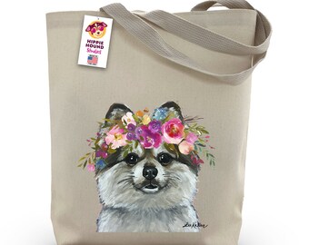 Pomeranian Tote Bag - Option to Personalize Pomeranian Lover Gift - Pomeranian art tote -  Pomeranian Dog Ttes Personalized