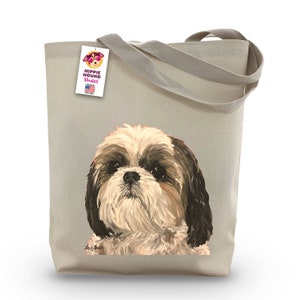 Shih Tzu Tote Bag - Shihtzu Lover Gift - Option to Personalize Shih Tzu dog totes - Shih Tzu dog tote bags - Shitzu Gift - Shitzu Tote bag