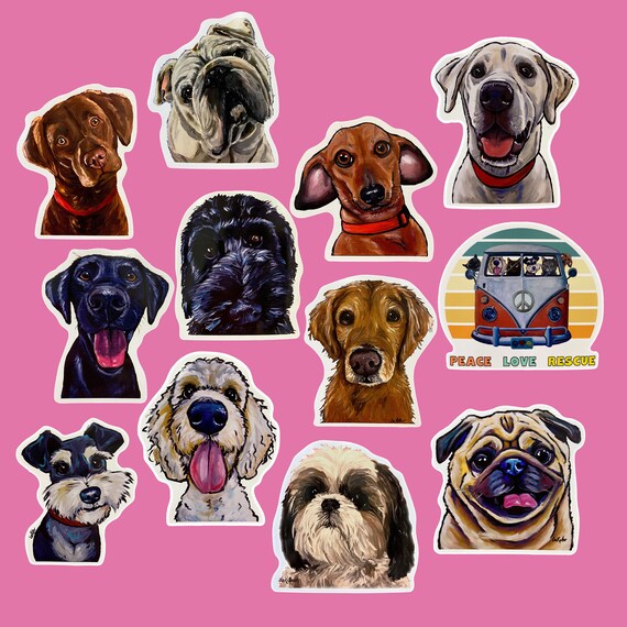 Dog Sticker Bundle, Dog Sticker Bundle