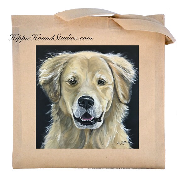 golden retriever tote bag