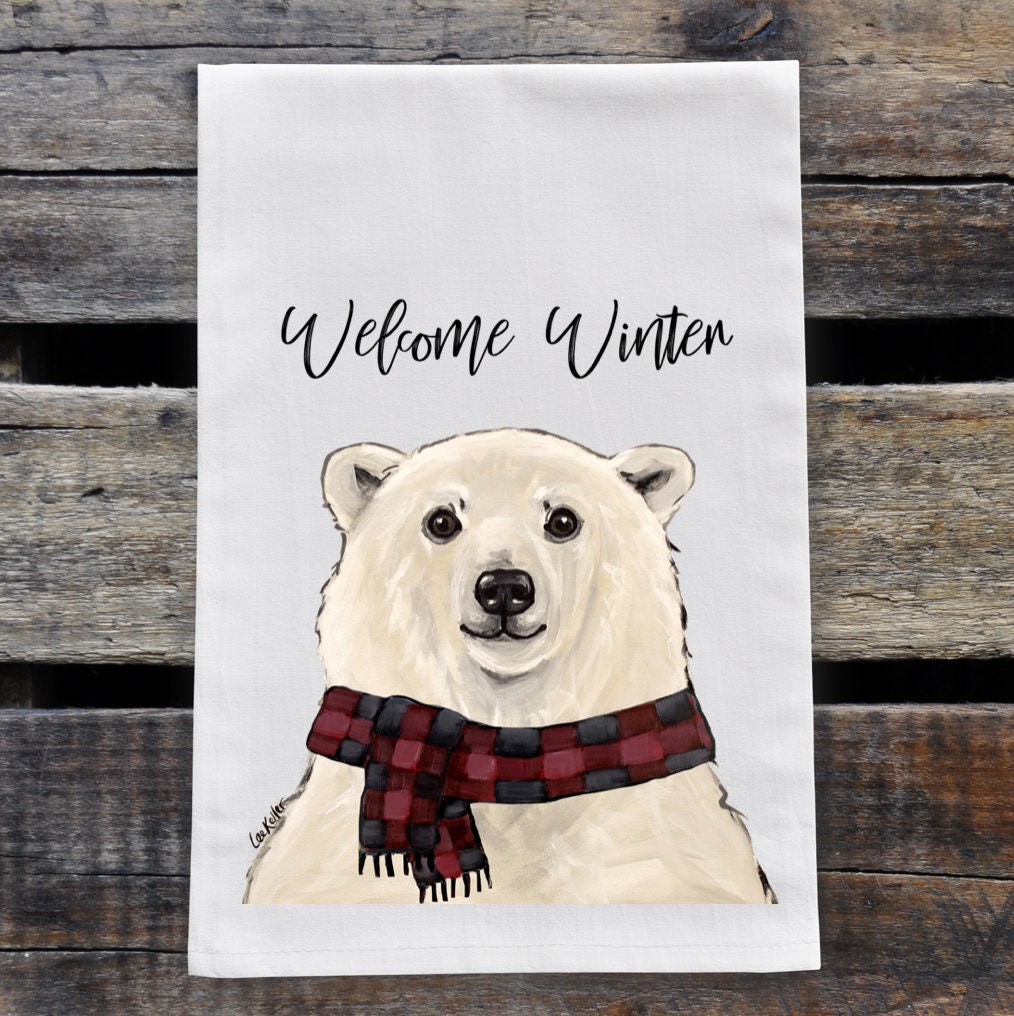 Polar Bear Hooded Towel for Adults / XL Hooded Towels / Personalized Gift /  Arctic Animals 