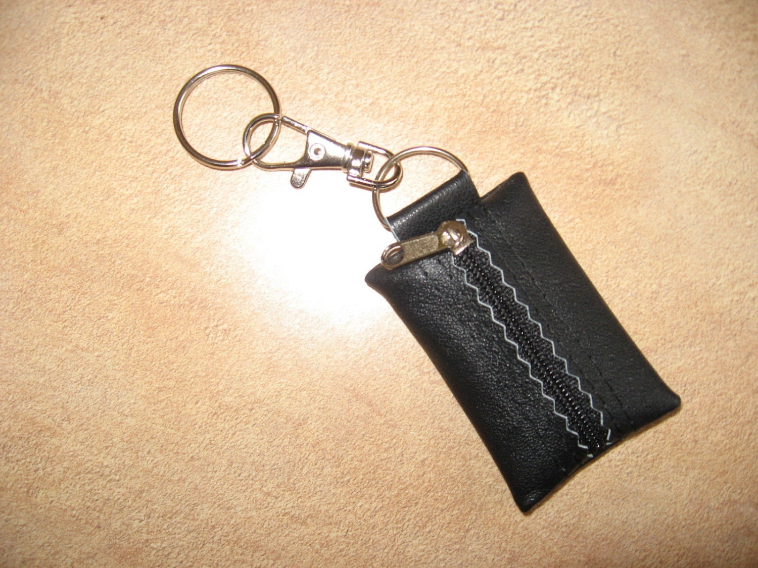 100 Real Genuine Leather Keyring Key Pouch Purse Wallet Coins Etsy