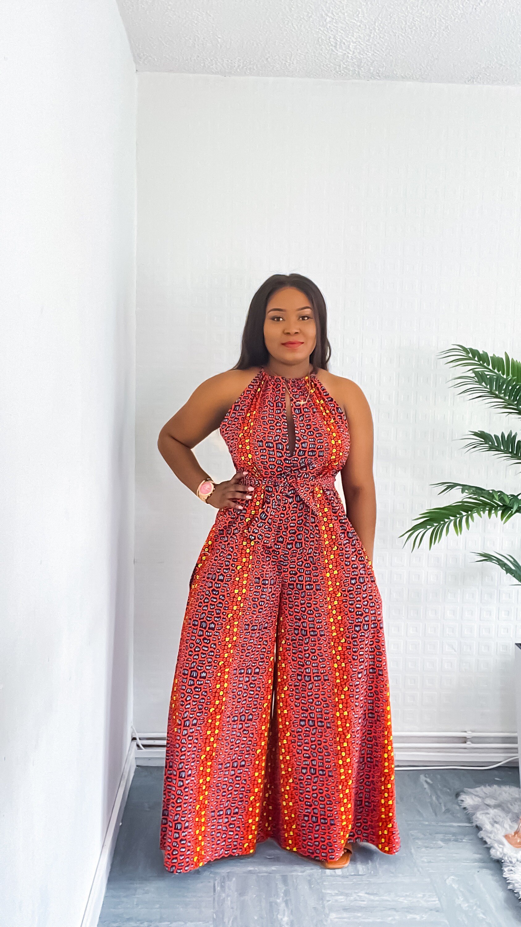 NEW IN: African Print Orange Wide Leg Palazzo Style - Etsy