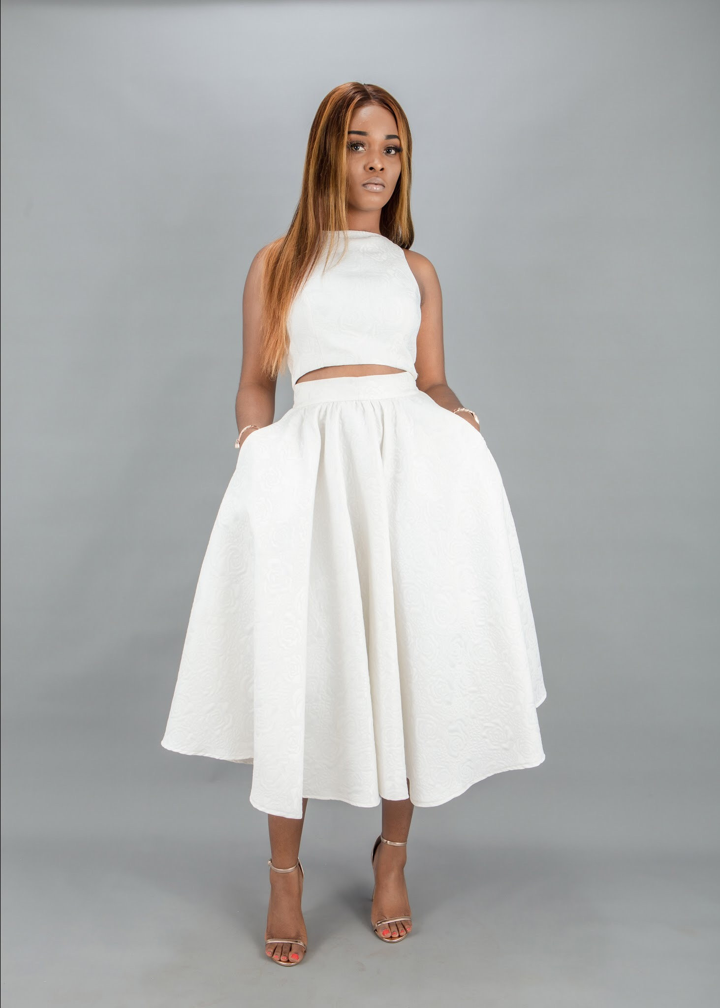 midi full skirt dress