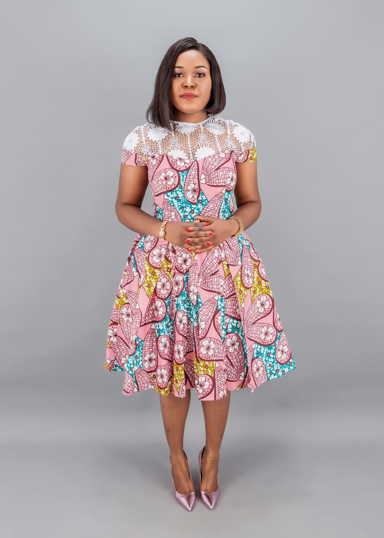 african a line dresses ASYMMETRIC DRAPED BOAT NECK MIDI DRESS  Maggy London
