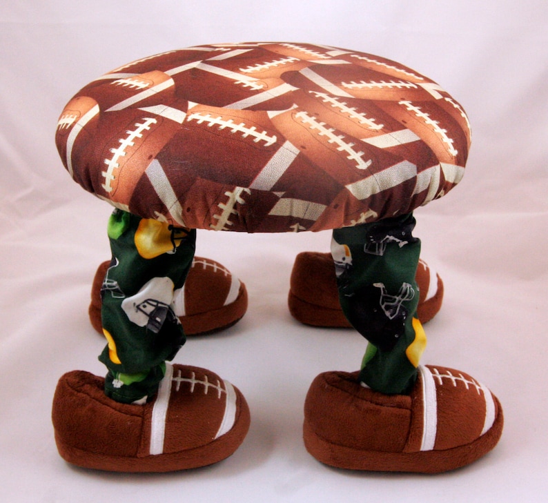 Unique Baby Gift Boy/'s Furniture Handmade Small Footstool Child/'s Chair Children/'s Furniture Nursery Decor Baby Furniture Football