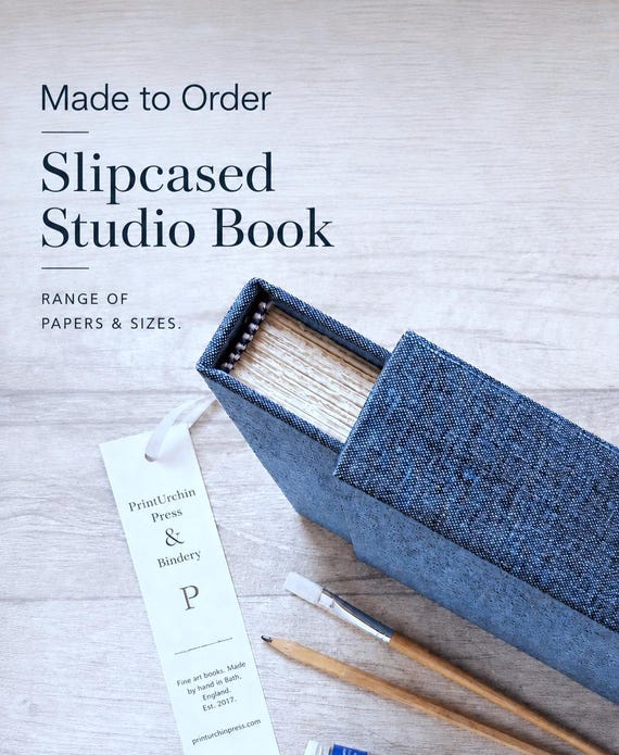Slipcased Studio Book Made to order, choice of papers and sizes/formats