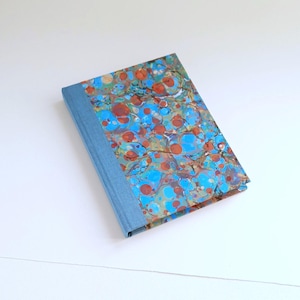 Arches Aquarelle Artists Field Book ,CP, A5 Quarto Hand stitched & Bound, hand Marbled Watercolour Sketchbook, 300gsm 22 Pages (44 sides).