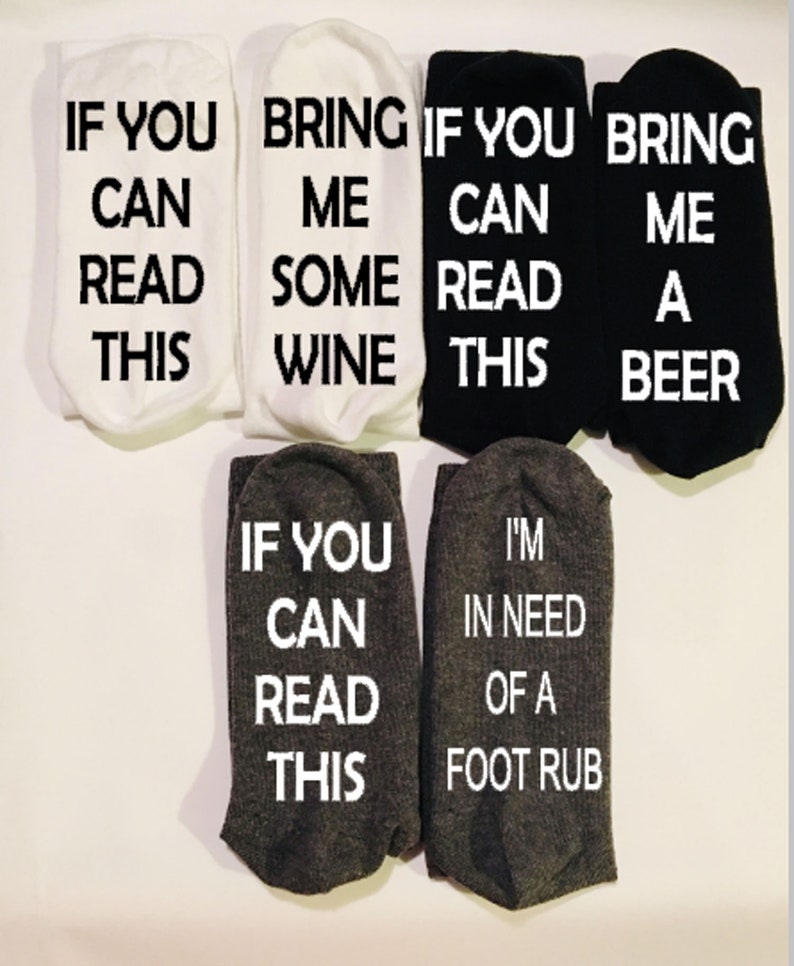 Funny Socks With Sayings Quote Socks Funny Socks for Mom Etsy