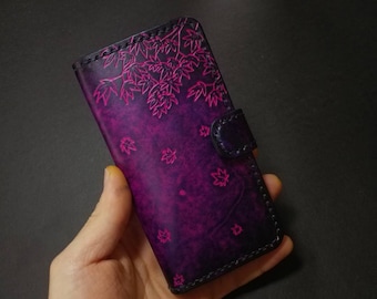 Autumn maple Galaxy S26 S25 Plus Ultra iPhone 17 pro max air samsung leather phone case