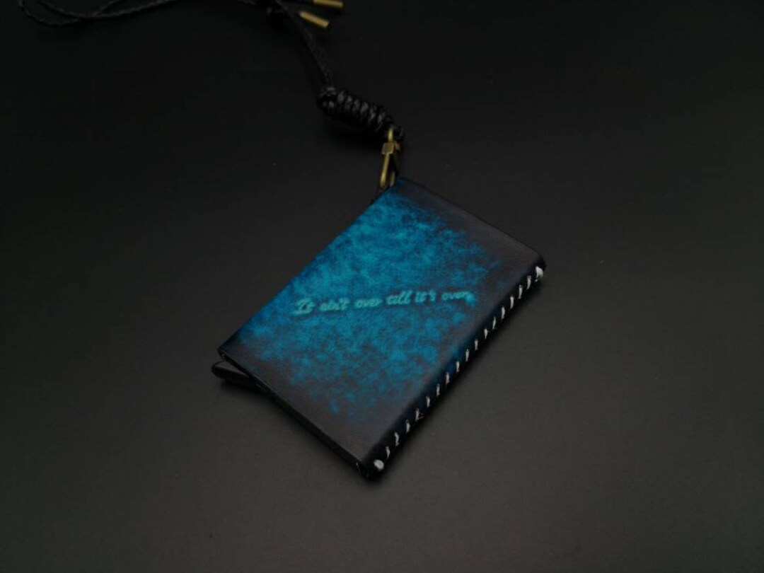 Neck Card One Touch Slide Neck Card Case,leather Card Case,leather Card Holder ...