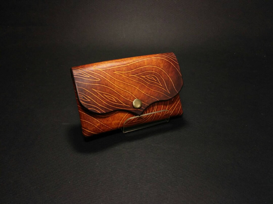 Credit Card Holder Business With Flap Money Very Rare Genuine Leather