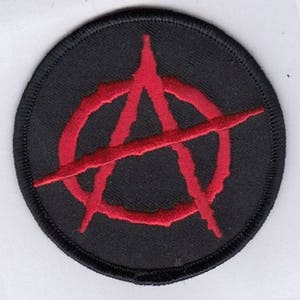 ANARCHY EMBROIDERED IRoN-ON PaTCH 3&quot; inches