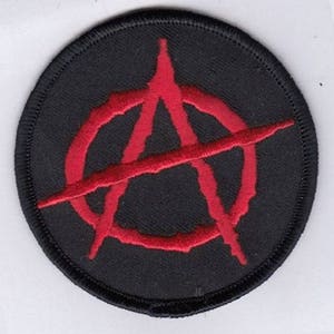 ANARCHY EMBROIDERED IRoN-ON PaTCH 3" inches