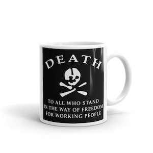 MAKHNOVSCHINA FLAG White glossy mug