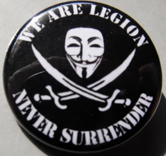 MALALPHA pins Badge Anonymous we are Legion