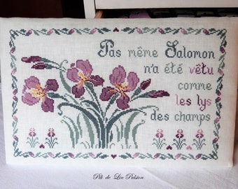 PDF Chart "Les Iris" et "Les Lys des Champs" (2 versions)