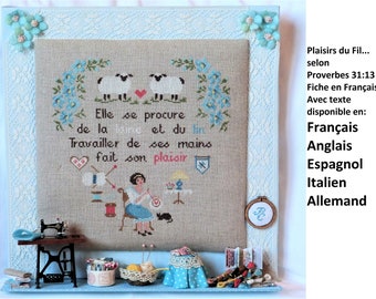 PDF Chart "Plaisirs du Fil..; selon Proverbes 31:13"