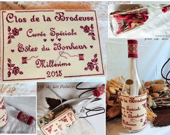 PDF "Clos de le brodeuse" Cross stitch chart + tuto