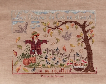 PDF Cross Stich  "Les Oiseaux du ciel... Automne"