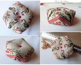 PDF cross stitch chart "Chardonnerets" (Goldfinches)