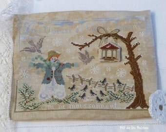 PDF Cross Stitch Chart "Les Oiseaux du Ciel... Hiver" ("Birds of the Air... Winter")