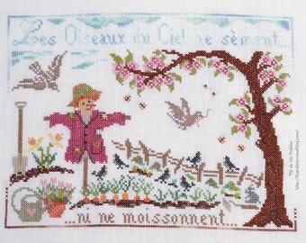 Cross Stitch Chart PDF "Birds of the Sky... Spring"