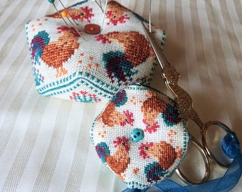 PDF cross stitch chart "COQS" (Roosters)