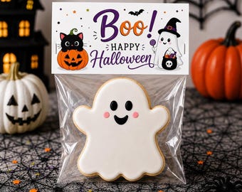Halloween Bag Topper, Trick or Treat Favors Bag, School  Trats (Digital Download)