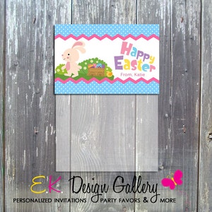 Easter Bag Topper Easter Bunny Treat Bag Cover Easter Classroom Exchange Gifts Topper Easter Favors Treat Bag Topper Instant Download