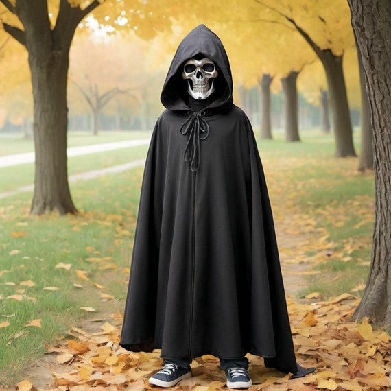 Kids Grim Reaper Cloak Perfect for Halloween High quality Fabric Etsy