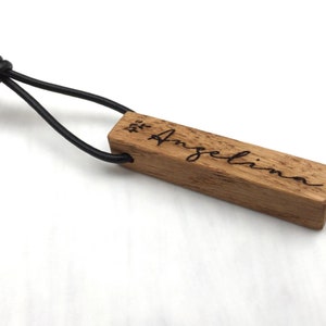 Keychain oak wood laser engraving, name engraving, engraving, wooden name, keychain wood with engraving, for men, for him