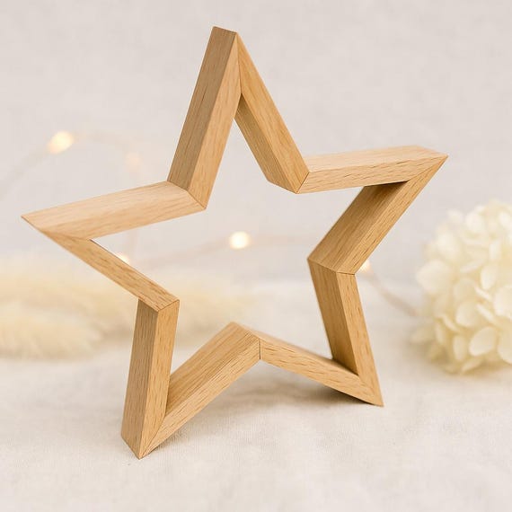 DIY Bastelset Weihnachtsstern aus Holz  Deko Stern zum Selberbauen   Weihnachtsbasteln  Geschenkidee zu Nikolaus & Weihnachten - Etsy.de