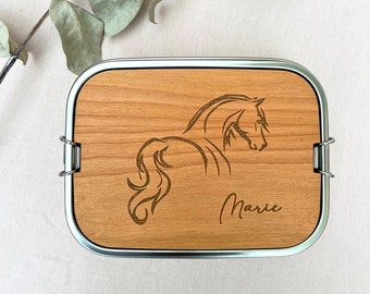 Lunch box | Lunch box with engraving | removable breakfast board