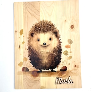 Wall picture | Decoration children&#39;s room | Wooden picture | Children&#39;s room animal decoration
