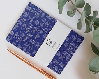 A6 Pen Lines Notebook, Small Notebook, Blue Pen Lines Notebook, Journal, A6 Notebook