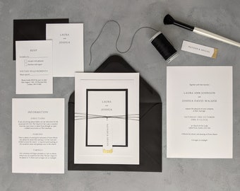 Wedding Stationery Sample Pack, Classic Wedding Invitation, Elegant Wedding Stationery, Wedding Invite, Semi-Custom Wedding Stationery