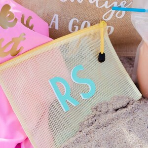 Schatten Monogramm Pool Tasche / Geschenk, personalisierte Lehrertasche, Lehrer Geschenk, Lehrer Wertschätzung, Klassenzimmer Geschenk, Lehrer Woche Geschenk