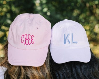 Embroidered Monogram Baseball Hat