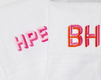 Embroidered Guest Towels