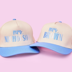 Personalized Teacher Trucker Hat - @PBANDJ4THGRADE x SWP // Teacher Trucker Hat, Custom Teacher Gift, Custom Hats, Women&#39;s Embroidered Hats