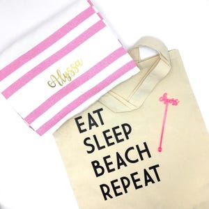 Eat Beach Sleep Repeat Tote image 5